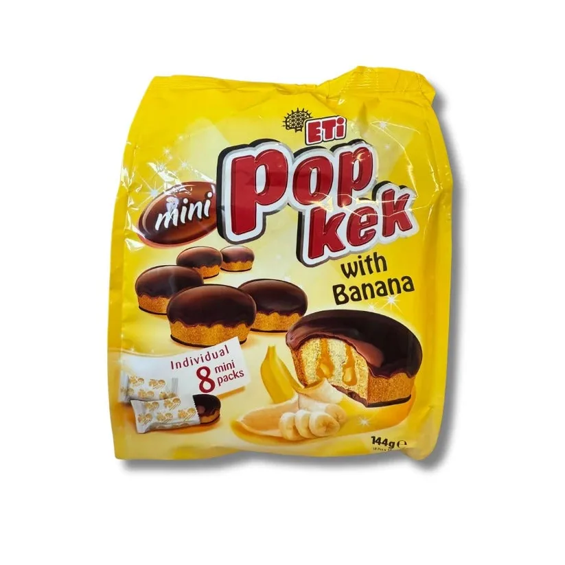 ETI Popkek Mini Banane, 144 gr