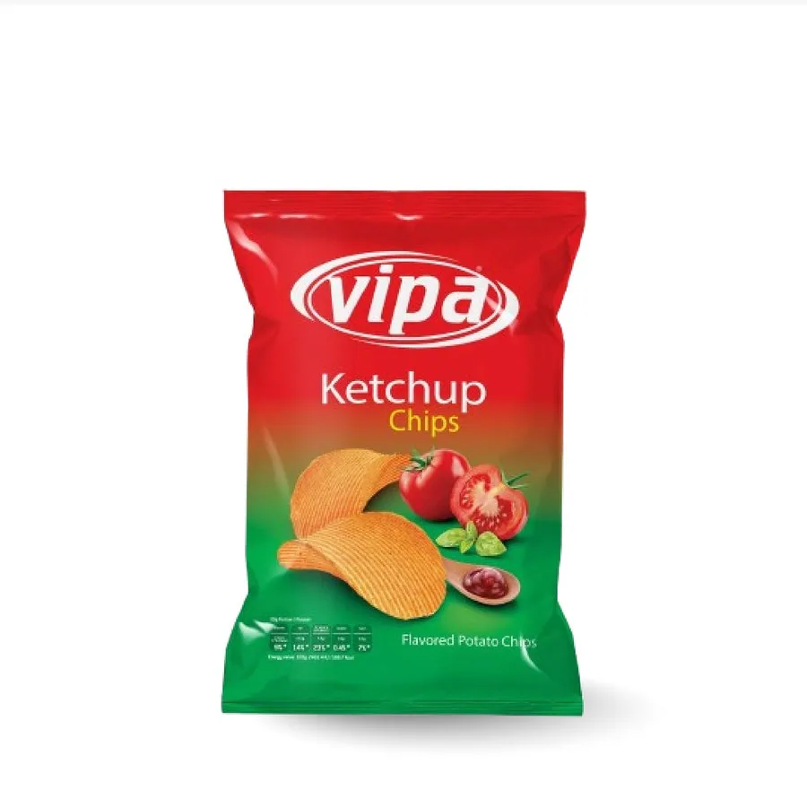 Vipa Chips Ketchup, 130 gr